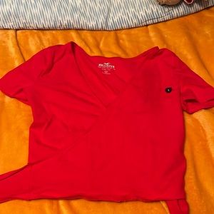 hollister tee size small (wrap around top)